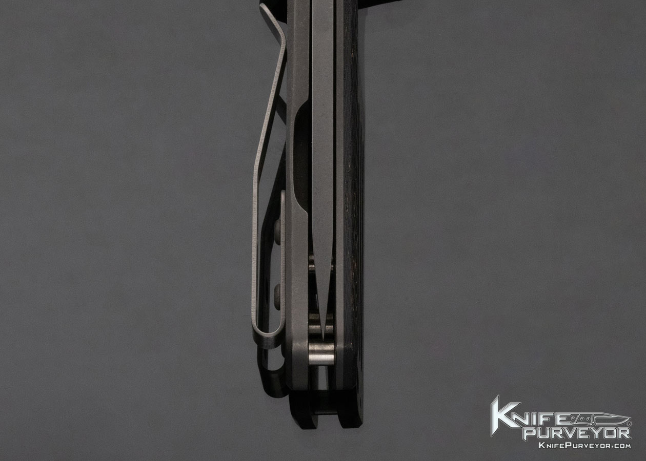 Brian Fellhoelter Custom Knife Machined Lightning Strike Carbon Fiber FLG Frame Lock - Image 8