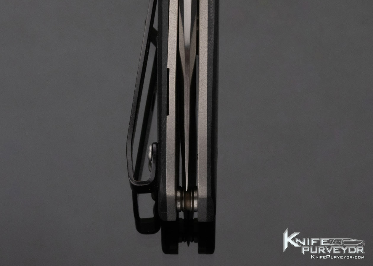 Kirby Lambert Custom Knife Black G-10 and Carbon Fiber Snap Flipper - Image 8