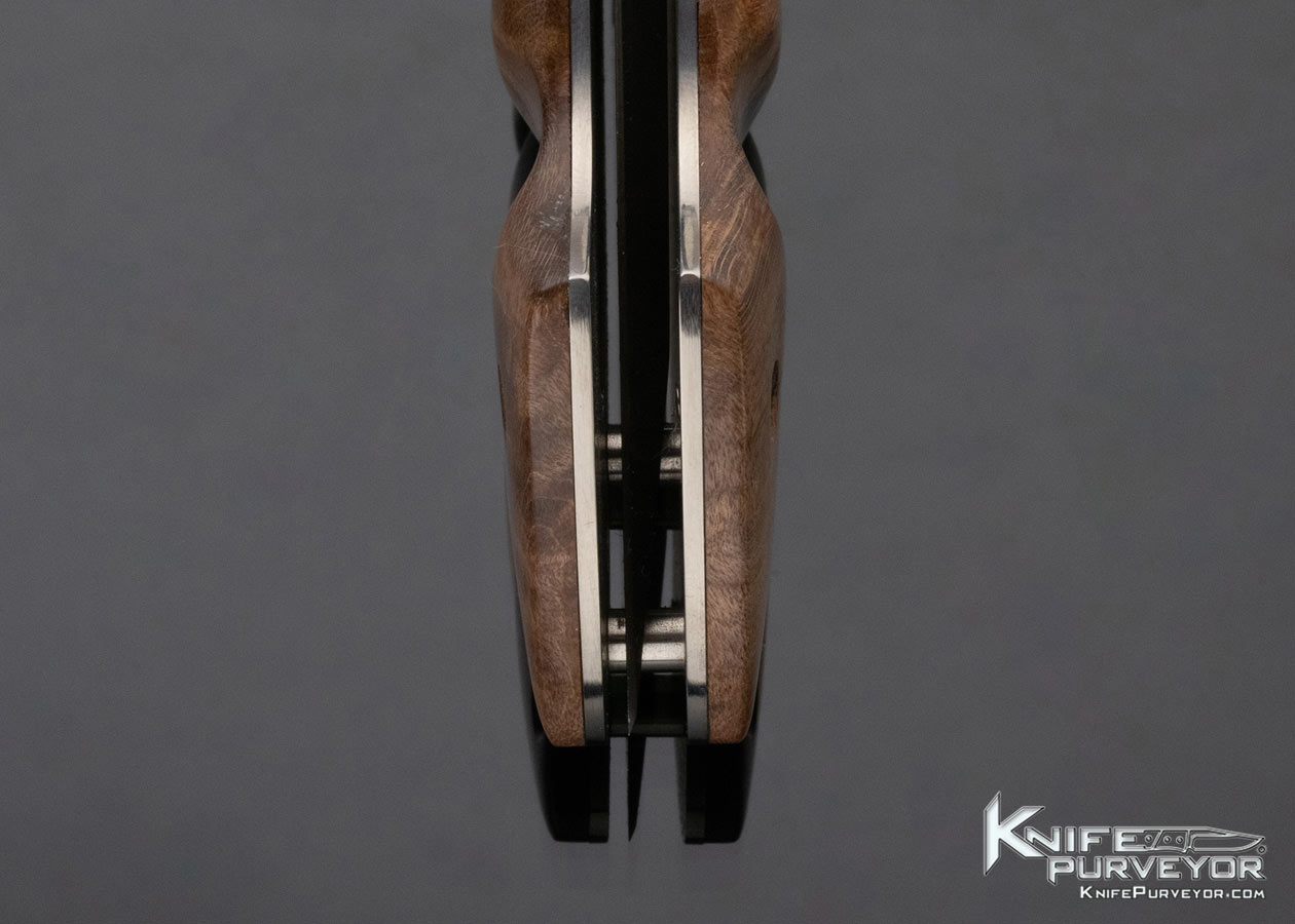 R.J. McDonald Custom Knife Fluted Spalted Maple Linerlock - Image 8