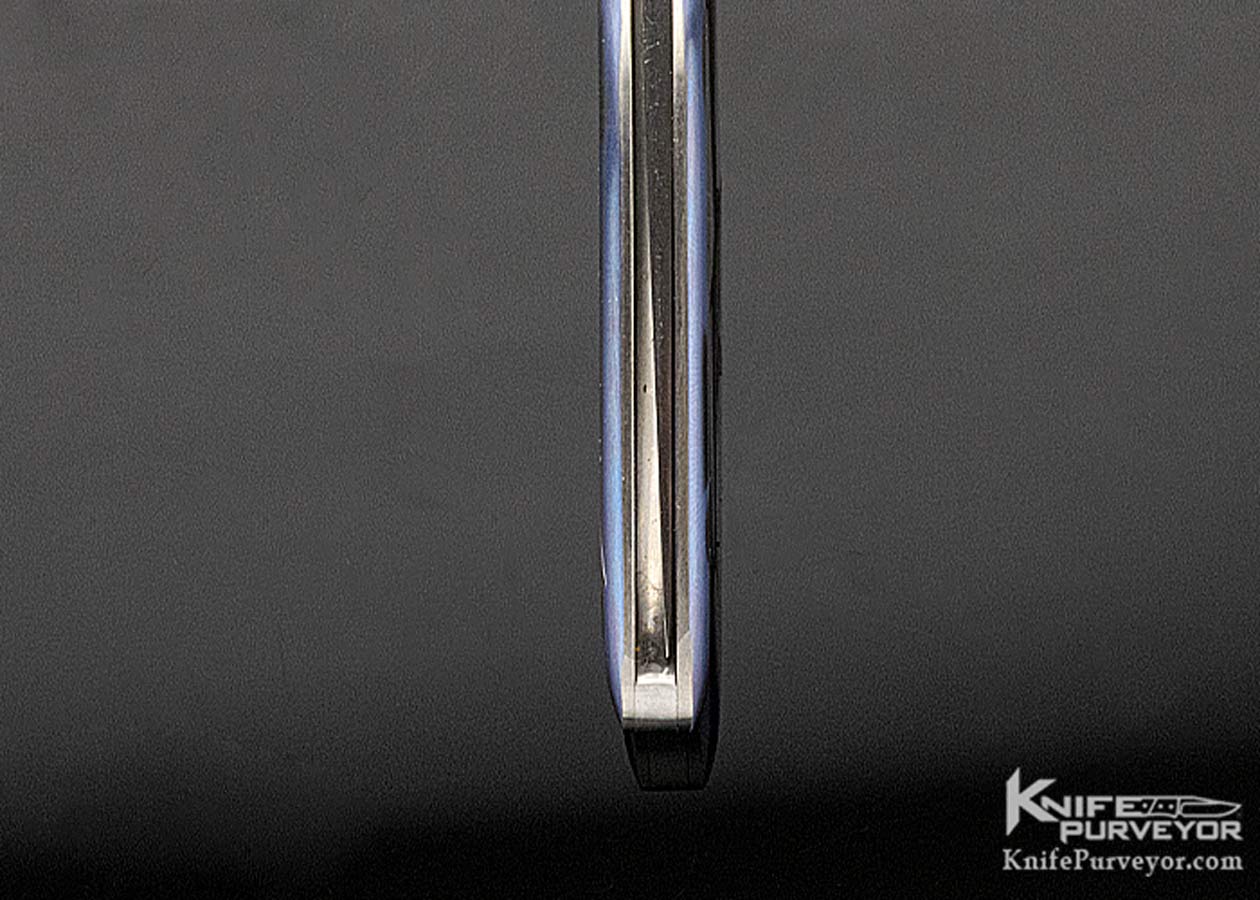 Butch Beaver Custom Knife "Dolphins" Engraved & Anodized Titanium Liner Lock - Image 7