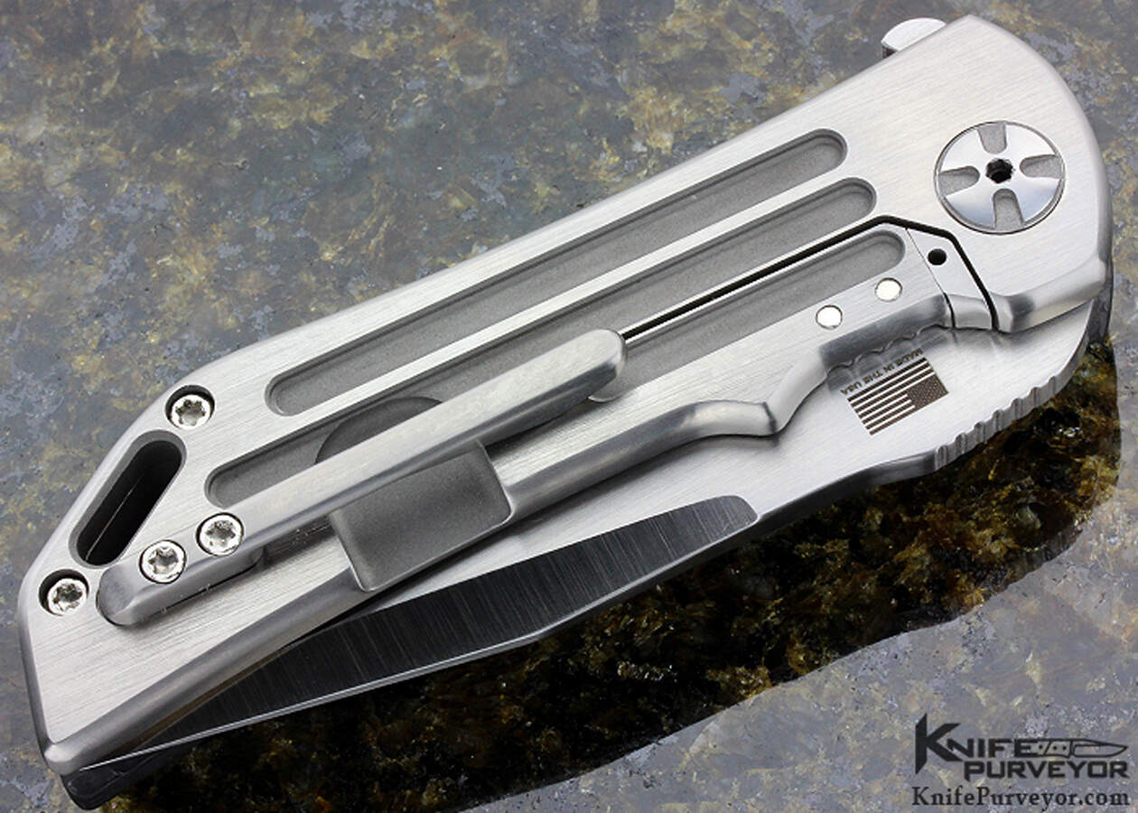 Darrel Ralph Custom Knife Dominator V4 Bowie Blade with Carbon Fiber