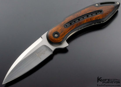 Todd Begg Custom Knife Glimpse 2 Cocobolo with Micarta Inlays - Image 6