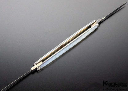 Joel Chamblin Custom Knife Fluted Mother of Pearl Two Blade Slipjoint - Image 4