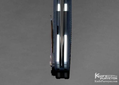 A-2 Custom Knife Blue & Black G-10 Linerlock Flipper - Image 6