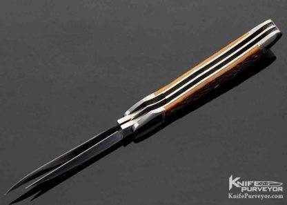 Bill Ruple Custom Knife 2 Blade Jigged Bone Slip Joint - Image 7