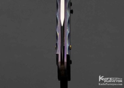WD Pease Custom Knife Timascus & Anodized Titanium Lockback - Image 8