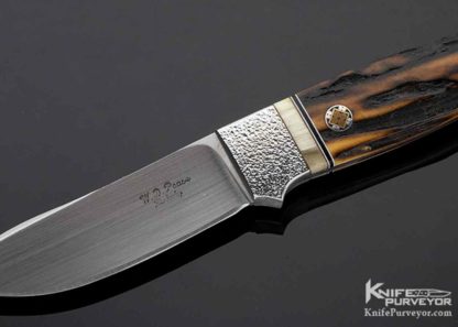 Bill WD Pease Custom Knife Utility Stag - Image 7