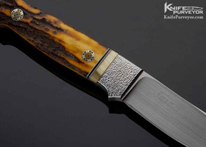 Bill WD Pease Custom Knife Utility Stag - Image 5