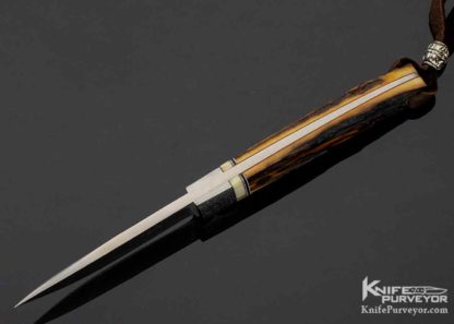 Bill WD Pease Custom Knife Utility Stag - Image 2