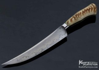 Knife Maker: Burt Foster, it is made of M.S. Integral and is named: Sheep Horn Fighter