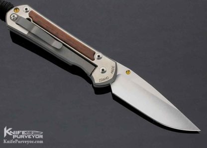 Chris Reeve Custom Knife Large Sebenza 21 with Snakewood Inlay - Image 8