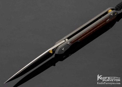 Chris Reeve Custom Knife Large Sebenza 21 with Snakewood Inlay - Image 6