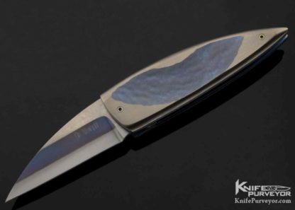 Christian Wimpff Custom Knife Fused Stainless Steel and Titanium Linerlock 10663