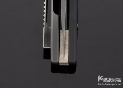 Craig Brown Custom Knife "Exponent" Zirconium and Black Timascus Flipper - Image 3