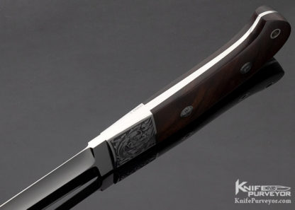 SR Johnson Custom Knife Ironwood Dirk Engraved by Steve Lindsay - Image 6