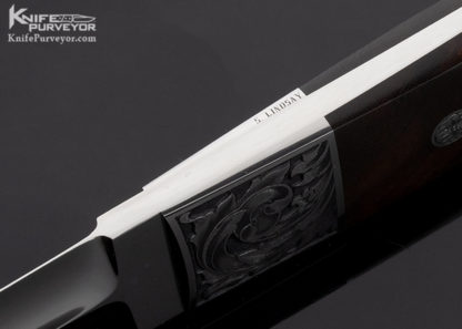 SR Johnson Custom Knife Ironwood Dirk Engraved by Steve Lindsay - Image 7