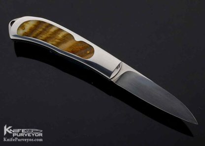 Steve Hoel Custom Knife Rams Horn Interframe Lockback - Image 4