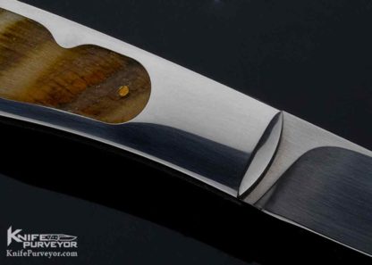 Steve Hoel Custom Knife Rams Horn Interframe Lockback - Image 5
