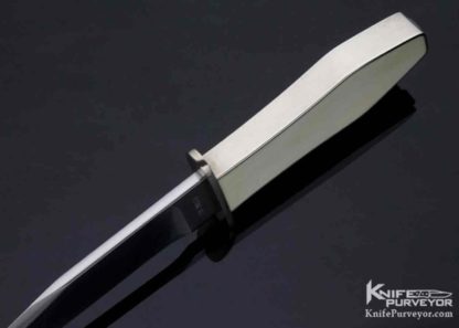 D.E. Henry Custom Knife Mammoth Interframe Bowie with Metal Scabbard #2 - Image 6