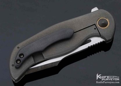 David Mosier Custom Knife Small Kreios Frame Lock Flipper - Image 2