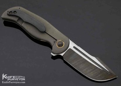 David Mosier Custom Knife Small Kreios Frame Lock Flipper - Image 5