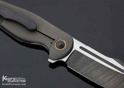 David Mosier Custom Knife Small Kreios Frame Lock Flipper - Image 8