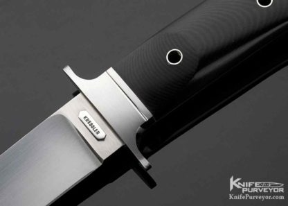 Dietmar Kressler Custom Knife Integral Black Micarta Fixed Blade - Image 2