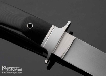 Dietmar Kressler Custom Knife Integral Black Micarta Fixed Blade - Image 5