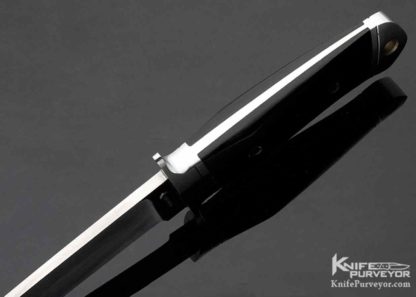 Dietmar Kressler Custom Knife Integral Black Micarta Fixed Blade - Image 6