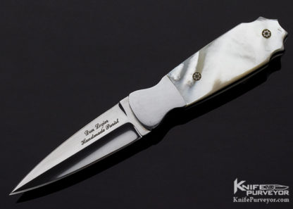 Don Lozier Custom Knife Mother of Pearl Boot Dagger