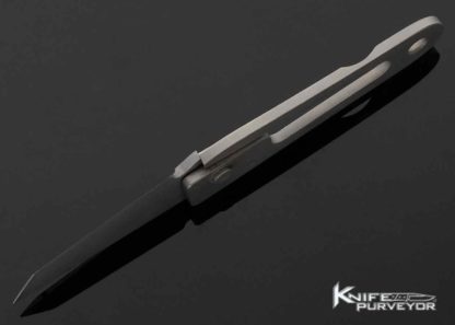 Ed Halligan Custom Knife Bead Blasted Tanto KISS - Image 8