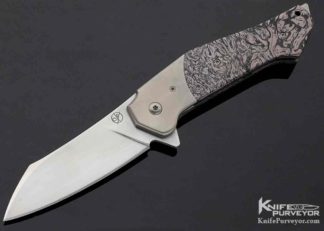 Eric Demongivert Custom Knife M3 Black "TYREX XL" Linerlock Flipper 10772