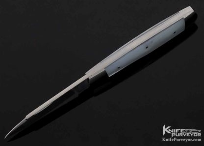 Eugene Shadley Custom Knife Mother of Pearl Gunstock Slipjoint - Image 5