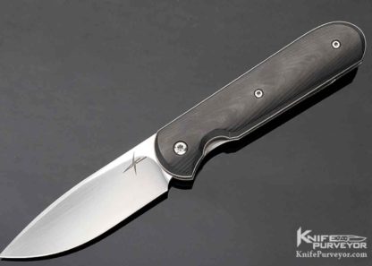 Gareth Bull Custom Knife Carbon Fiber Shamwari 3.3" - Image 2
