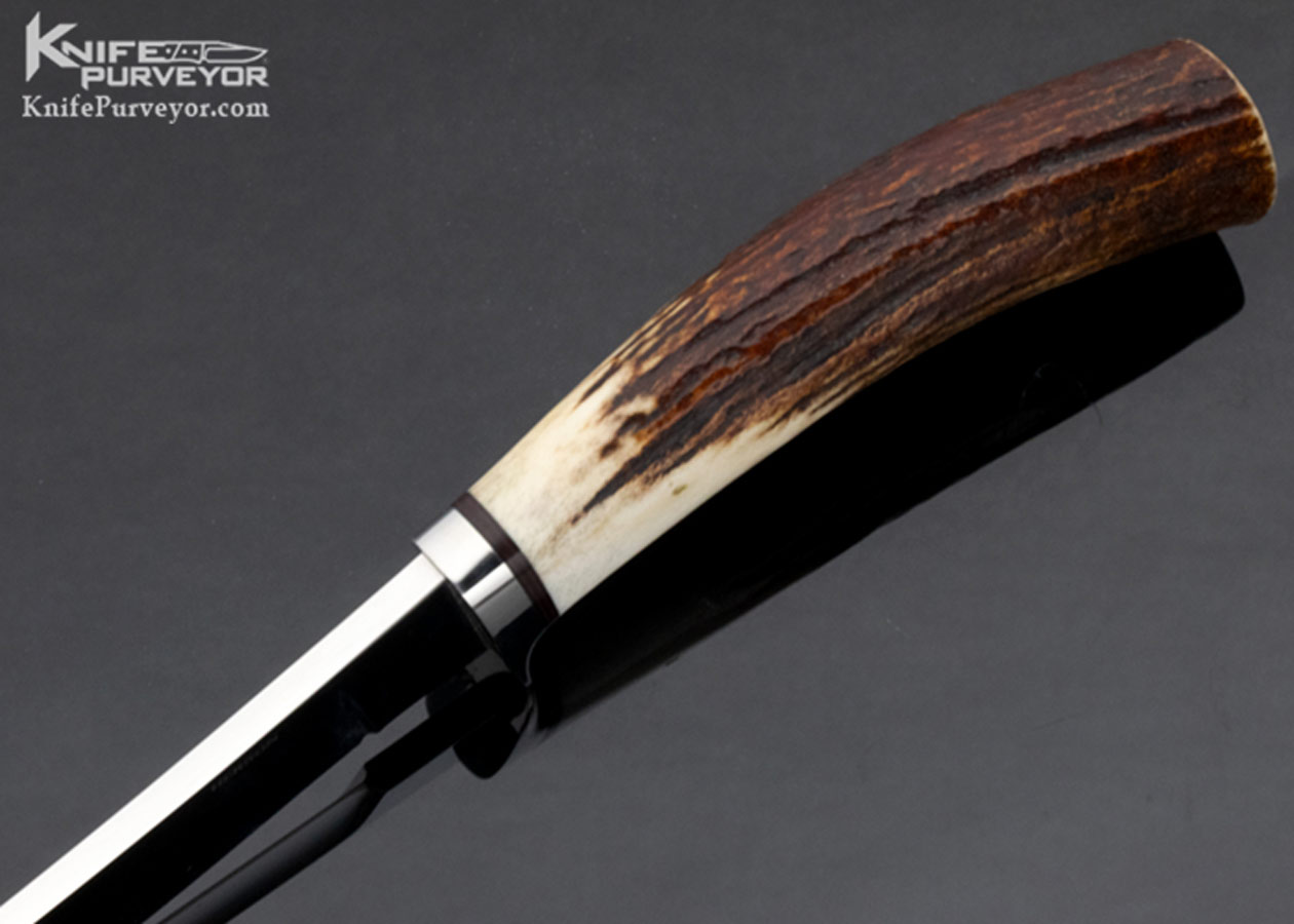 George Herron Custom Knife Stag Skinner