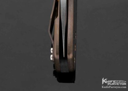 Gerry McGinnis Custom Knife Carbon Fiber & Titanium Pro-Line Hand Ground Frame Lock - Image 4