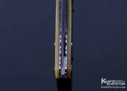Howard Hitchmough Custom Knife Gold Lip Pearl Lockback - Image 8