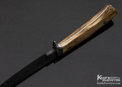 Jerry Fisk Custom Knife Sole Authorship Engraved Mammoth Sendaro Knife Set 12410