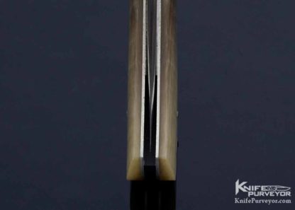Jess Horn Custom Knife Rams Horn Jumbo Lockback Engraved by David Perdue - Image 2