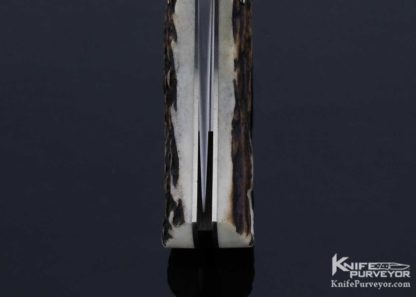 Jess Horn Custom Knife Stag #425 Lockback - Image 7