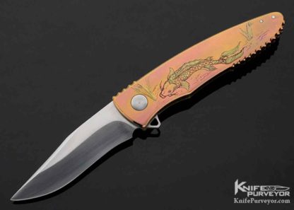 Engraved Jim Sornberger Custom Knife Flipper 10754