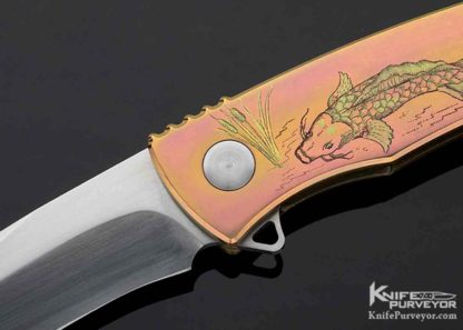 Engraved Jim Sornberger Custom Knife Flipper - Image 2
