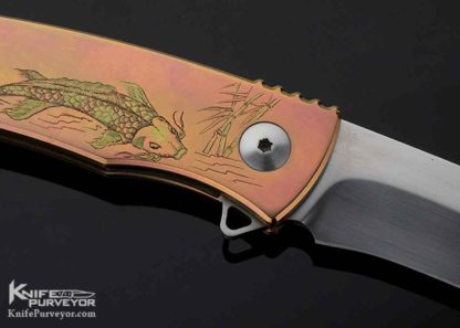Engraved Jim Sornberger Custom Knife Flipper - Image 5