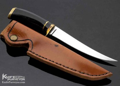 Joe Kious Custom Knife Buffalo Horn Filet knife - Image 3