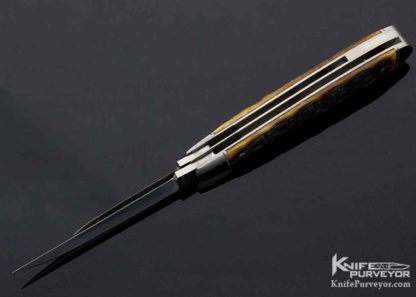Joel Chamblin Custom Knife Double Bolster 2 Blade Jigged Bone Slipjoint - Image 6