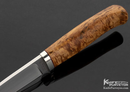 Kay Embretsen Custom Knife Burlwood Hunter - Image 5
