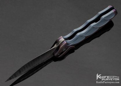 Ken Onion Custom Knife Damascus Lawman Framelock Flipper - Image 7