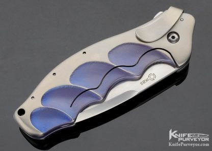 Ken Onion Custom Knife Lawman Anodized Titaniun Framelock Flipper - Image 6