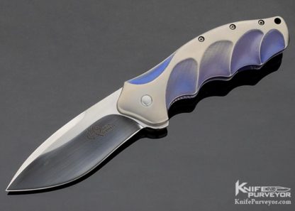 Ken Onion Custom Knife Lawman Anodized Titaniun Framelock Flipper 14626