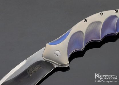 Ken Onion Custom Knife Lawman Anodized Titaniun Framelock Flipper - Image 3